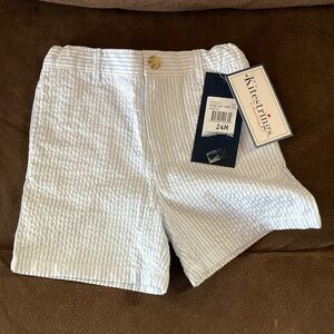 24m nwt blue white seersucker shorts